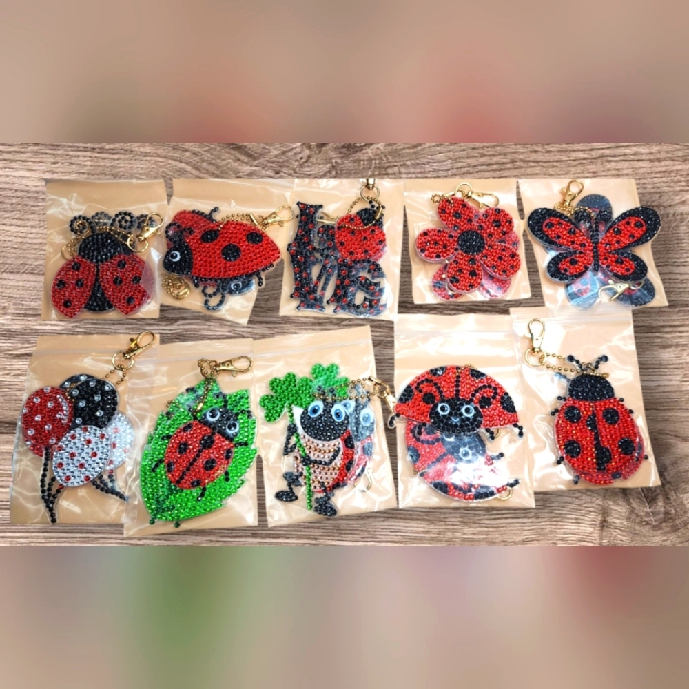 Ladybug Keychains - Picture 2 of 2